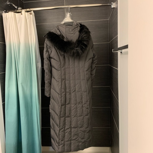 Calvin Klein Long Winter Parka Coat in Titan NWT - Picture 3 of 7
